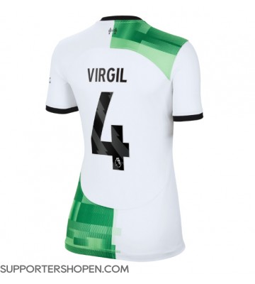 Liverpool Virgil van Dijk #4 Borta Matchtröja Dam 2023-24 Kortärmad